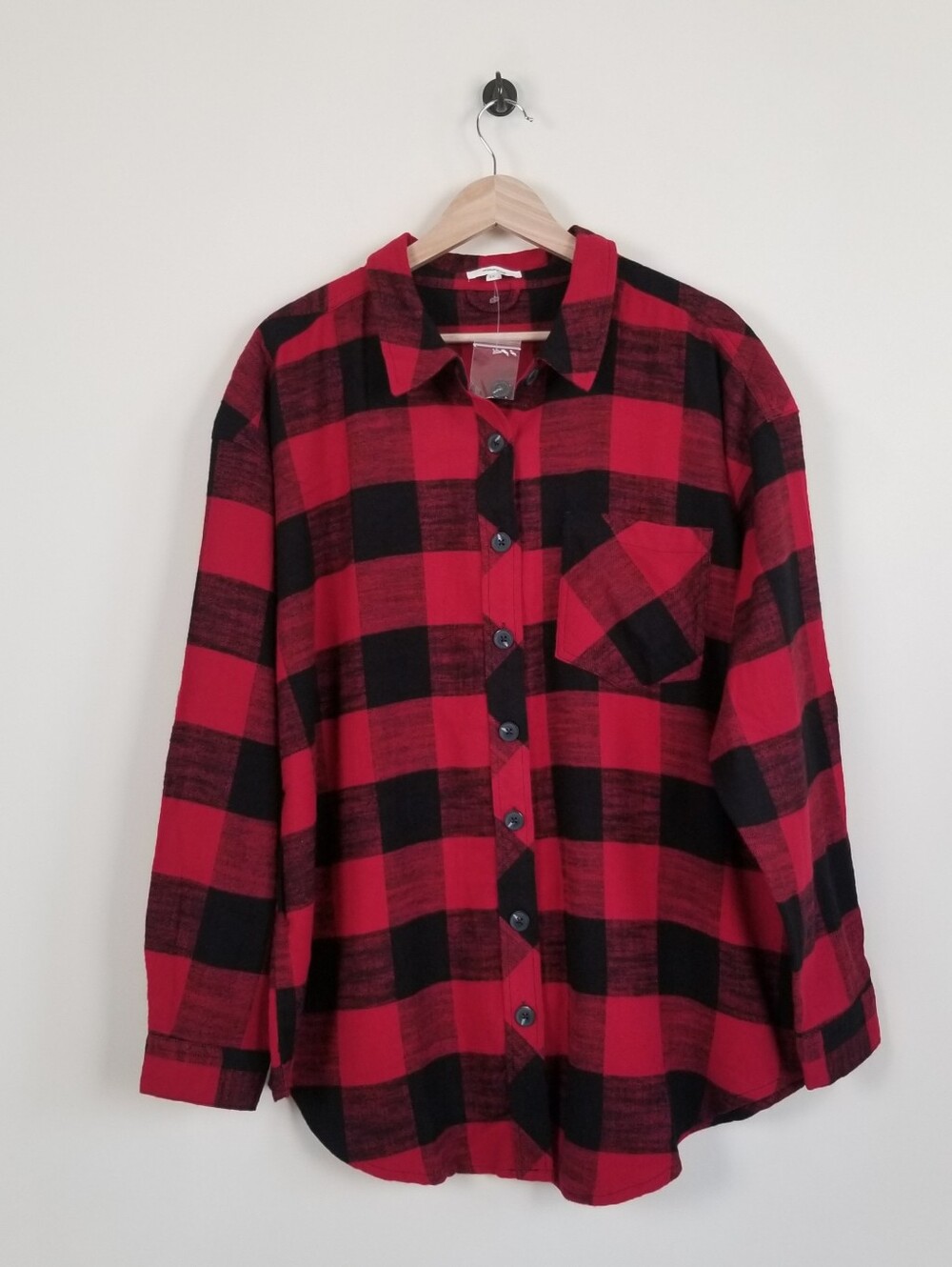 Maurices Buffalo Plaid Flannel Shirt Size 1X NWOT